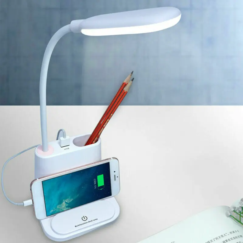 

2019 New LED desk lamp table lamp dimmable reading lamp office lamp + USB