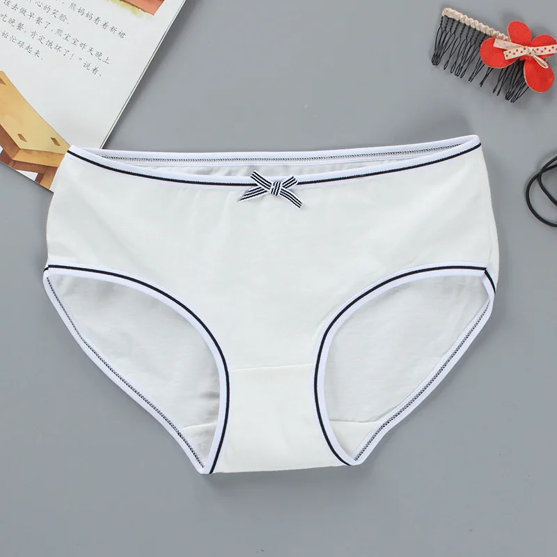 Girls Briefs Panties Underwear Cotton/Spandex Hipster Soft ColorfulKids Teens Teenage Young Children 8-14Years Pubert 4 piece