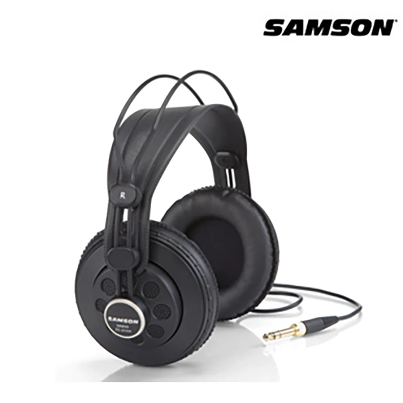 

100% Original Samson SR850 monitoring HIFI headset Semi-Open-Back Headphones for Studio, with leathe earcup,without retail box