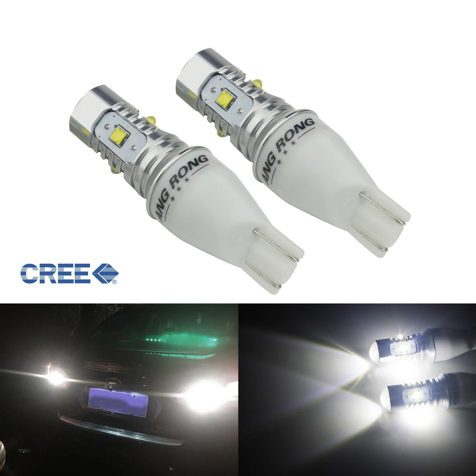 ANGRONG 2x без ошибок 955 921 T15 168 W16W C REE 25W светодиодные лампы Индикатор задний боковой