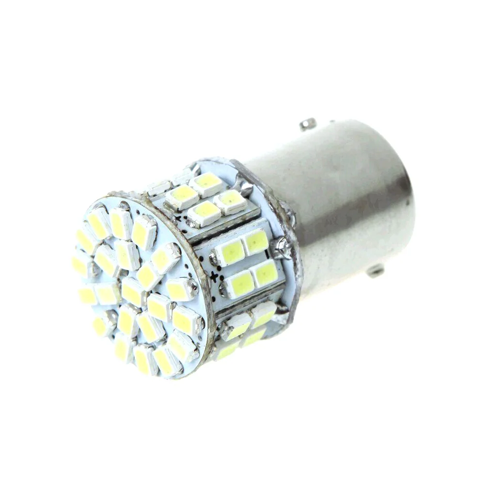 1156 50SMD Автомобильный светодиодный светильник DC 12V 6000K белый автостоп стояночный задний свет, Обратный Стоп-сигнал для автомобиля