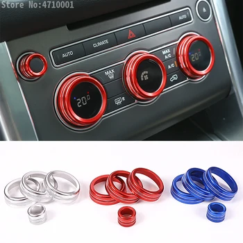 

4Pcs For Land Rover Range Rover Sport Vogue Autobiography 14-17 Car-Styling Center Air Conditioning Knob Audio Circle Trim