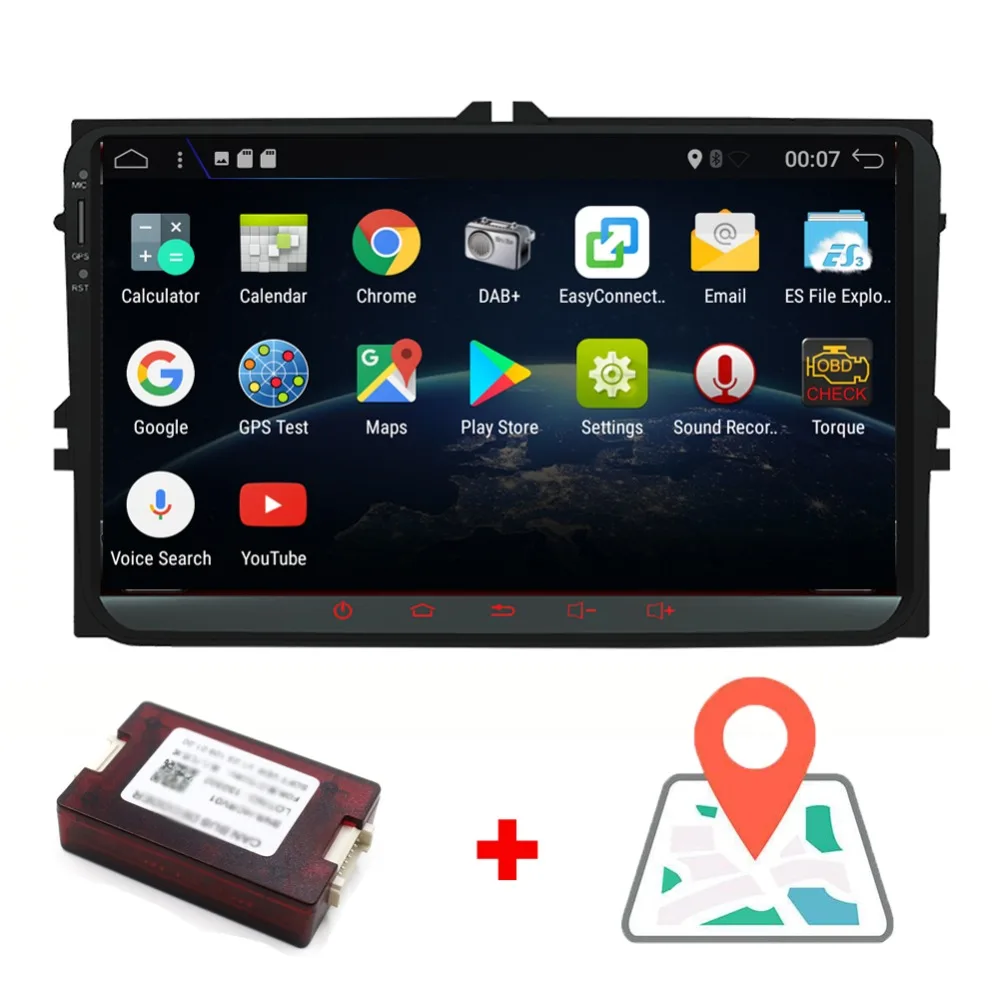 

Android 7.1 car radio gps navigation Wifi+Bluetooth+Radio autoradio 2 din for Volkswagen GOLF 4 5 6 POLO PASSAT TIGUAN