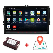 Android 7.1 autoradio di navigazione gps Wifi + Bluetooth + Radio autoradio 2 din per Volkswagen GOLF 4 5 6 POLO PASSAT TIGUAN