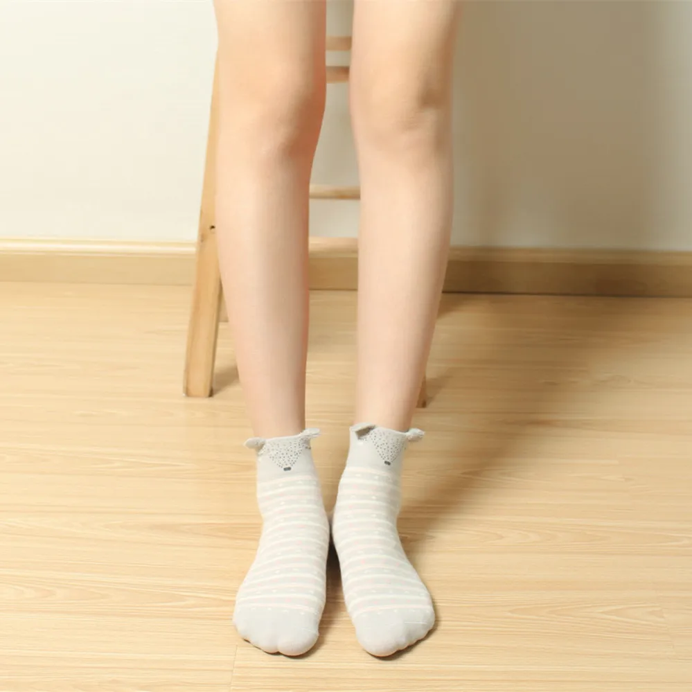 women autumn winter cute 3d ears cartoon animal cotton socks for woman casual standard chasractter socks women autumn winter cute 3d ears cartoon animal cotton socks for woman casual standard chasractter socks