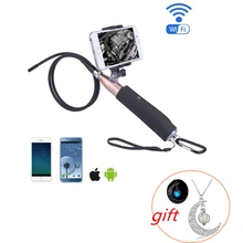 Wifi ручной эндоскоп 8 мм Лен IOS Android эндоскоп s 6LED водонепроницаемый портативный wifi эндоскоп камера Инспекционная камера