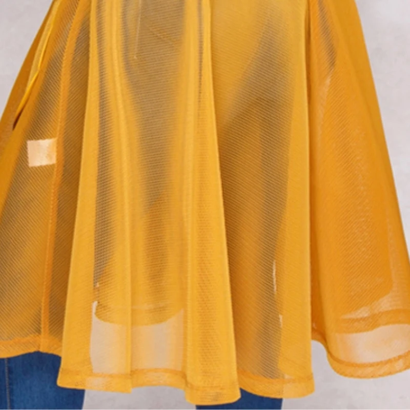 Mesh Sheer Long Trench Coat For Women Transparent Turn Down Collar Sashes Trench Female Casual Winter Coat Women Outwear Mesh Sheer Long Trench Coat For Women Transparent Turn Down Collar Sashes Trench Female Casual Winter Coat Women Outwear