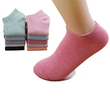 6 пар, женские носки ярких цветов, повседневные нескользящие носки до щиколотки, летние женские эластичные хлопковые носки с закрытым носком, чулочно-носочные изделия Meias