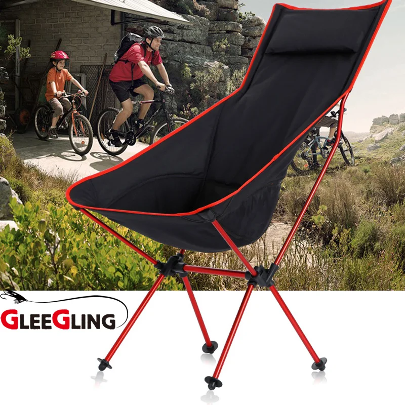 

GLEEGLING Outdoor Fishing Hiking Cycling Chair Cadeira Campismo for Outdoor Activities Garden/Beach/Travelling Folding Stool