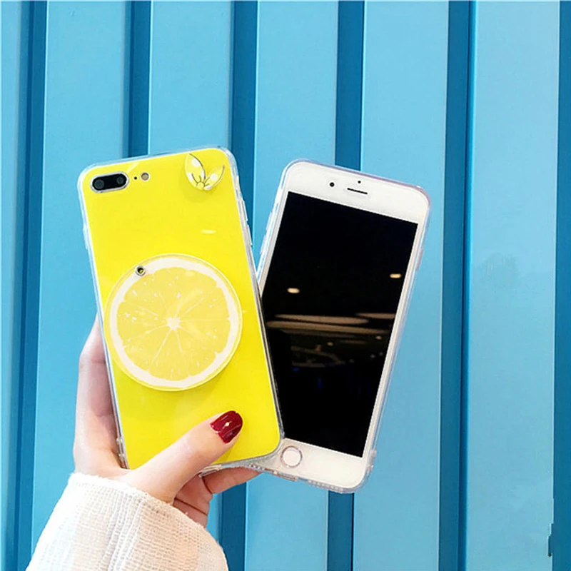 Yespure Lembut Seluler Penuh Sarung untuk iPhone 7 Plus Kasus Handphone Aksesori Kasus dengan Cermin Cermin 5.5 Inch Capa Perempuan
