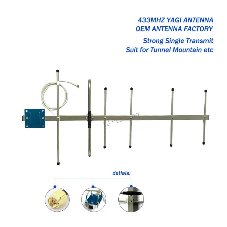 Антенна от производителя, направленная панель, наружная, Дальняя, DAS 10dbi, 433 МГц, антенна yagi, 1 шт
