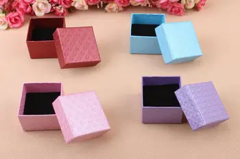 

High-grade exquisite paper ring box jewelry boxes 100pcs/lot mixed colors