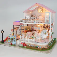 Новая сборка DIY креативная форма для кукольного домика, дизайн сладких слов С Пылезащитным, подарок на день Святого Валентина