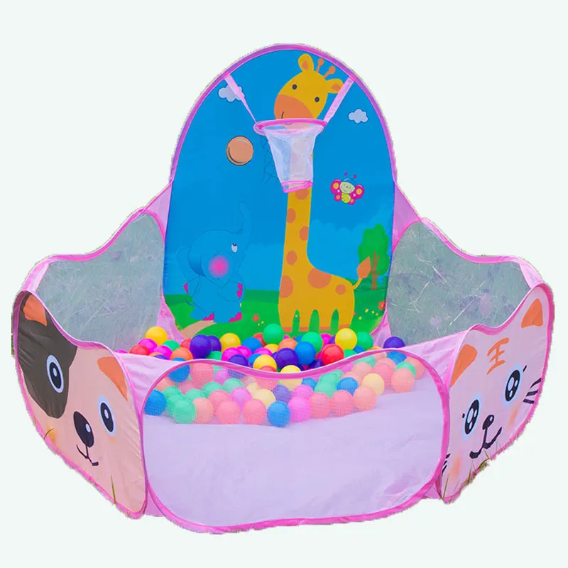 Online Kartun Hewan 1.2 M Menembak Keranjang Anak anak Laut Permainan Bola Kolam Renang Portable Bayi Aktivitas Playlist Pagar Keselamatan Bermain Bayi Playard