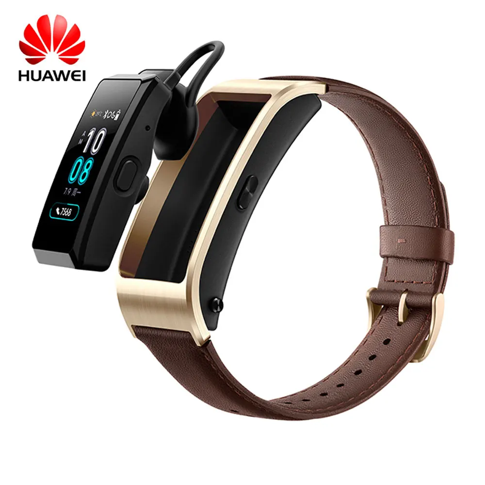 HUAWEI TalkBand B5 Браслет Смарт-трекеры для активности Bluetooth умный Браслет мониторинг сердечного ритма пригодный для носки(спортивная версия - Цвет: Mocha brown