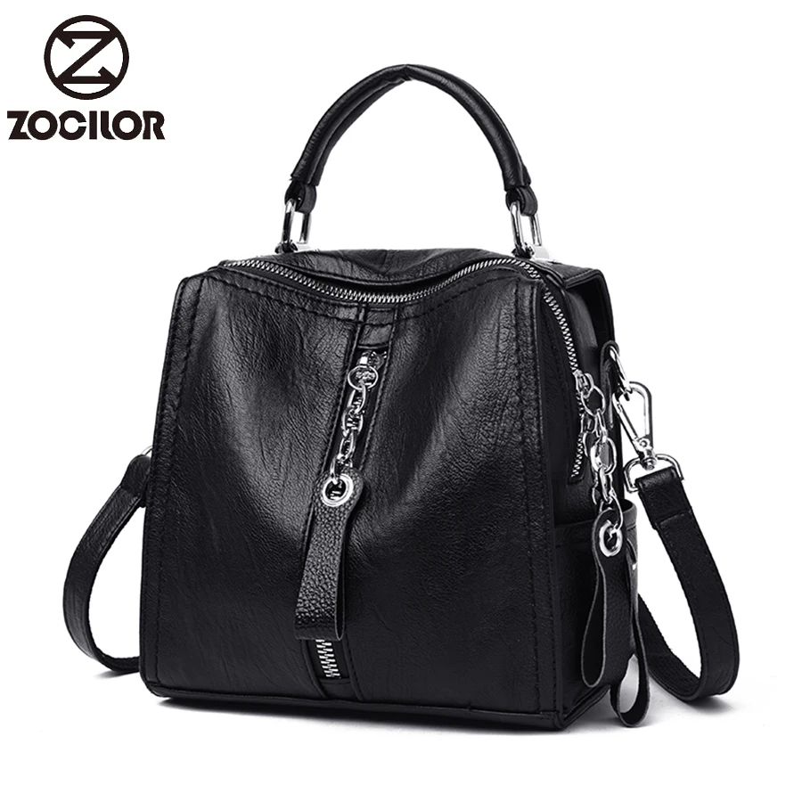 

High quality Soft Leather Handbags Women Bags Designer Girls shoulder Bags Retro Crossbody Bag for Women Multifunction Bag Sac