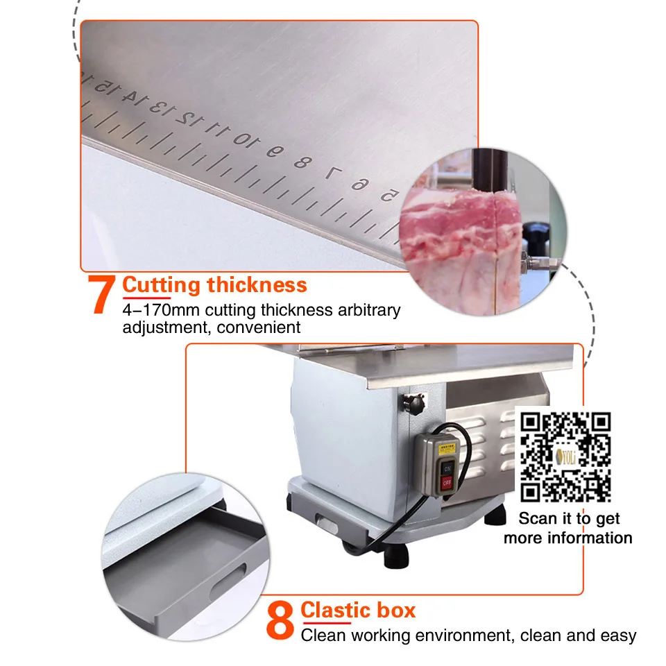 Bone cutter frozen meat sawing machine 8