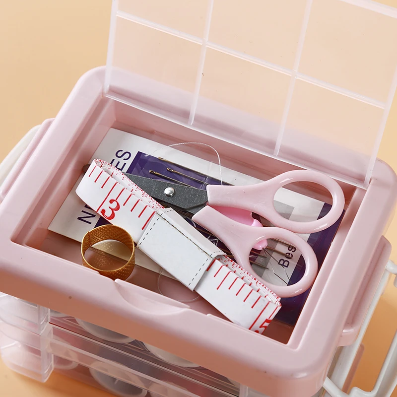 

DIY Storage Bag Box Tailor Accessories Sewing Set Sewing Box Multi-function Travel Sewing Kit Stitch Needle Thread