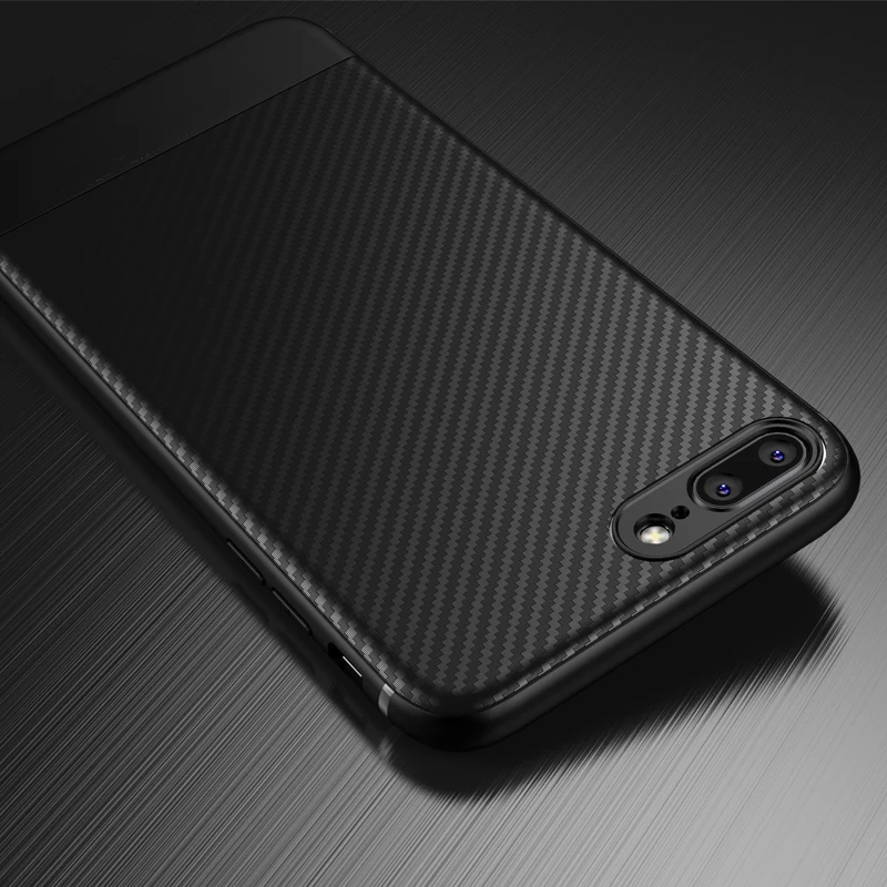 الكربون الألياف حقيبة لهاتف أي فون X iphone 7 8 زائد XR XS ماكس 10 7 الفاخرة حقيبة لهاتف أي فون 6 S 6 زائد iphone 8 XS ماكس XR غطاء سيليكون