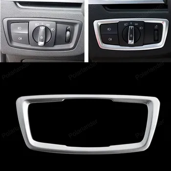 

Interior accessory For BMW X1 F48 2016 2017 Headlight switch frame cover trim decoration ABS chrome Car styling