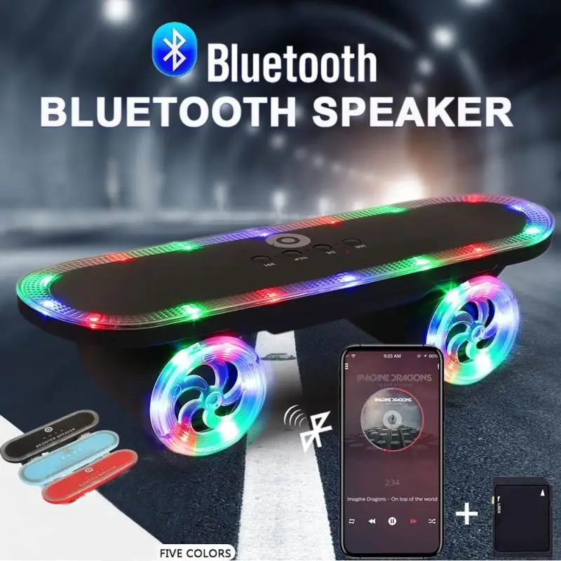 Scooter Portable Stereo Speakers Handsfree Mobile Bluetooth MP3 Player