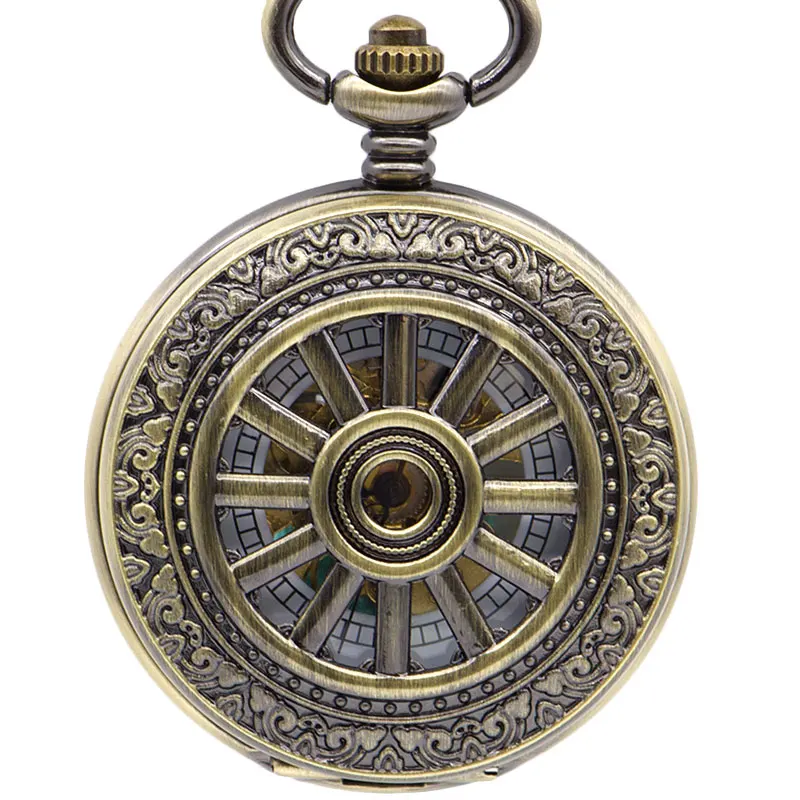 

Retro Hollow Mechanical Pocket Watch For Mens Steel Steampunk Unique Womens Mens FOB Chain Pocket Watches Gift PJX1393