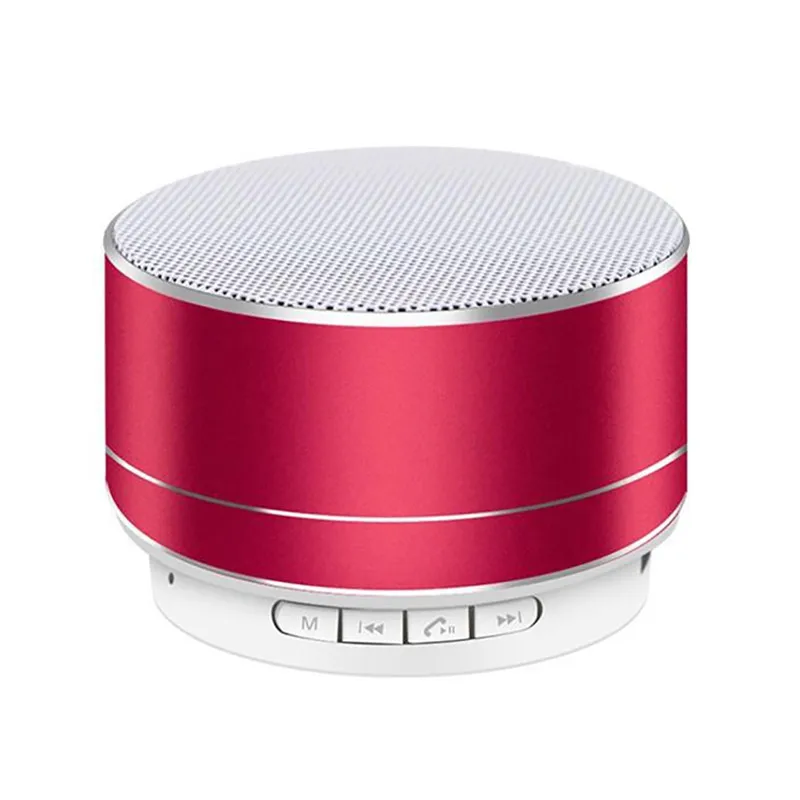 Red Беспроводной bluetooth-динамик с поддержкой сабвуфера, tf-карта, открытый портативный музыкальный динамик s - Цвет: Red