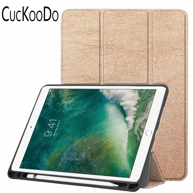 200 шт./лот для iPad Air 3 10,5 "2019 Мягкие гибкие Прорезиненные Trifold Smart Case (3rd Gen) 10,5" 2019