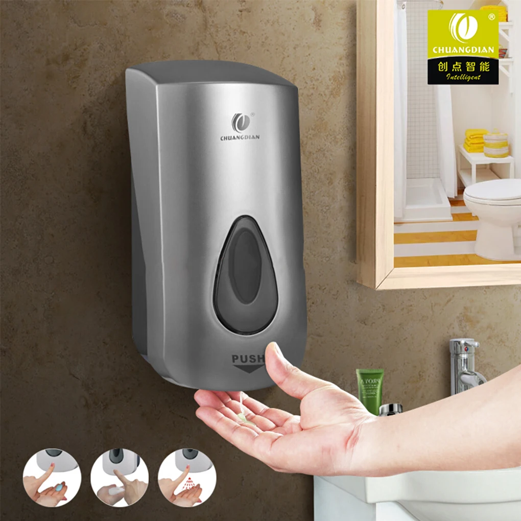 

1000ml Wall Mount Pump Foam Spray Lotion Drop Liquid Soap Dispenser Shampoo Box Bathroom Shower Room