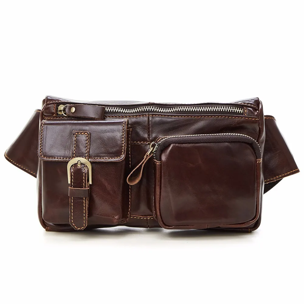 

Factory Genuine Leather Man Pocket Fashion Leisure Time Cowhide Outdoors Messenger Chest Package Restore Ancient Male Package