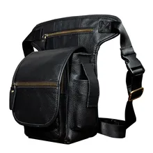 Кожаная дизайнерская многофункциональная мужская сумка-мессенджер в стиле хип-хоп Mochila, модная сумка-Органайзер на пояс, сумка для ног, сумка для планшета 3110-b