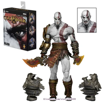 

22cm NECA Games God of War Action Figure Ghost Sparta Kratos PVC Figures Ultimate Edition Cartoon Toys Collectible Model Toys