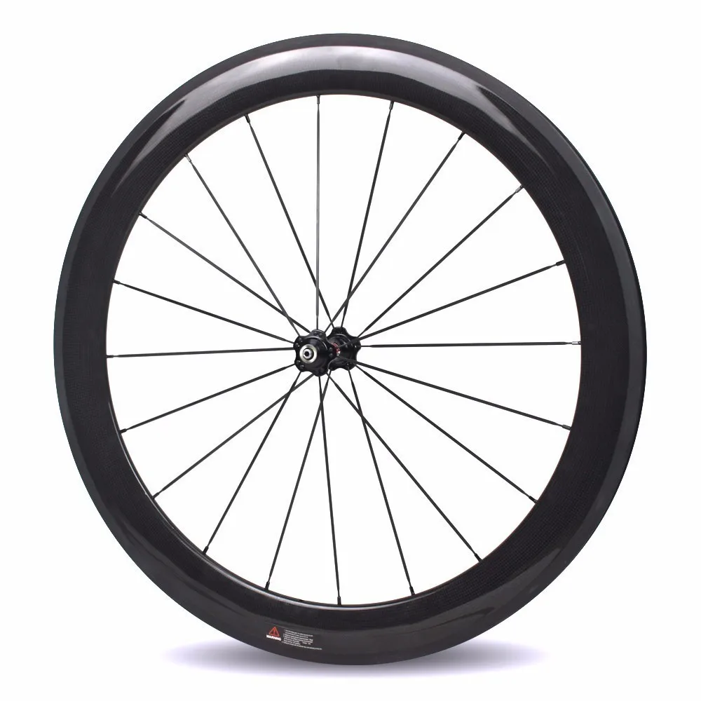 Cheap 700c Carbon Road Bike Wheel 30mm 38mm 47mm 50mm 60mm 88mm Tubeless Clincher Tubular Powerway J-bend R13 hub Pillar 1423 Spoke 1