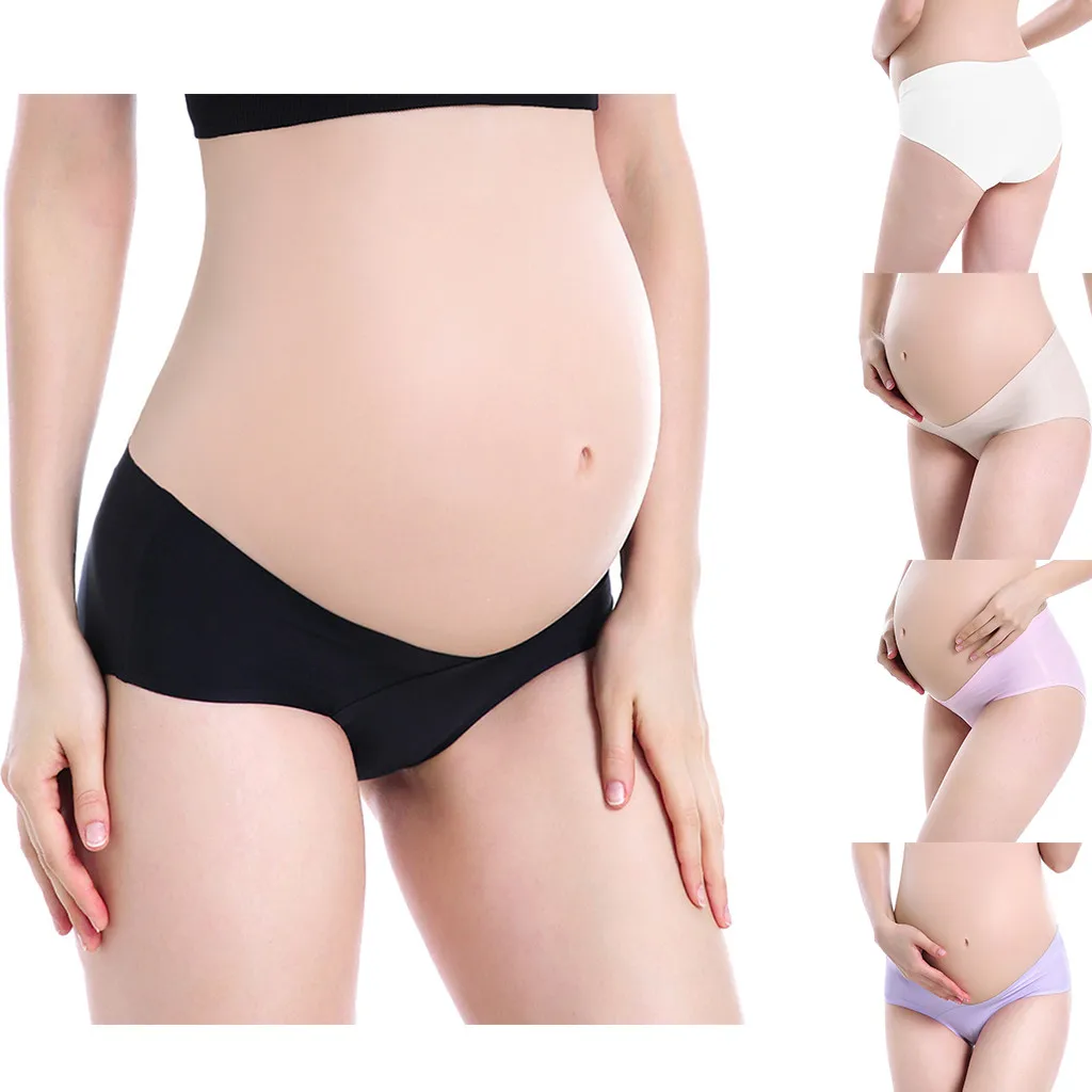 Одежда для беременных; ropa mujer; трусы с низкой талией для беременных; нижнее белье; Бесшовные Леггинсы для беременных; хлопковое Мягкое Нижнее Белье для беременных