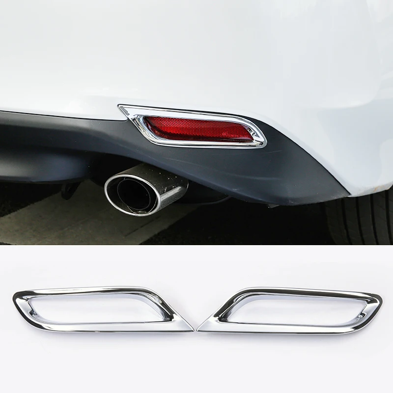 

For Toyota Camry 8th XV70 2018 ABS Plastic Chrome Car Back Frame Rear Fog Light Decoration Lamp Covers Trim car styling
