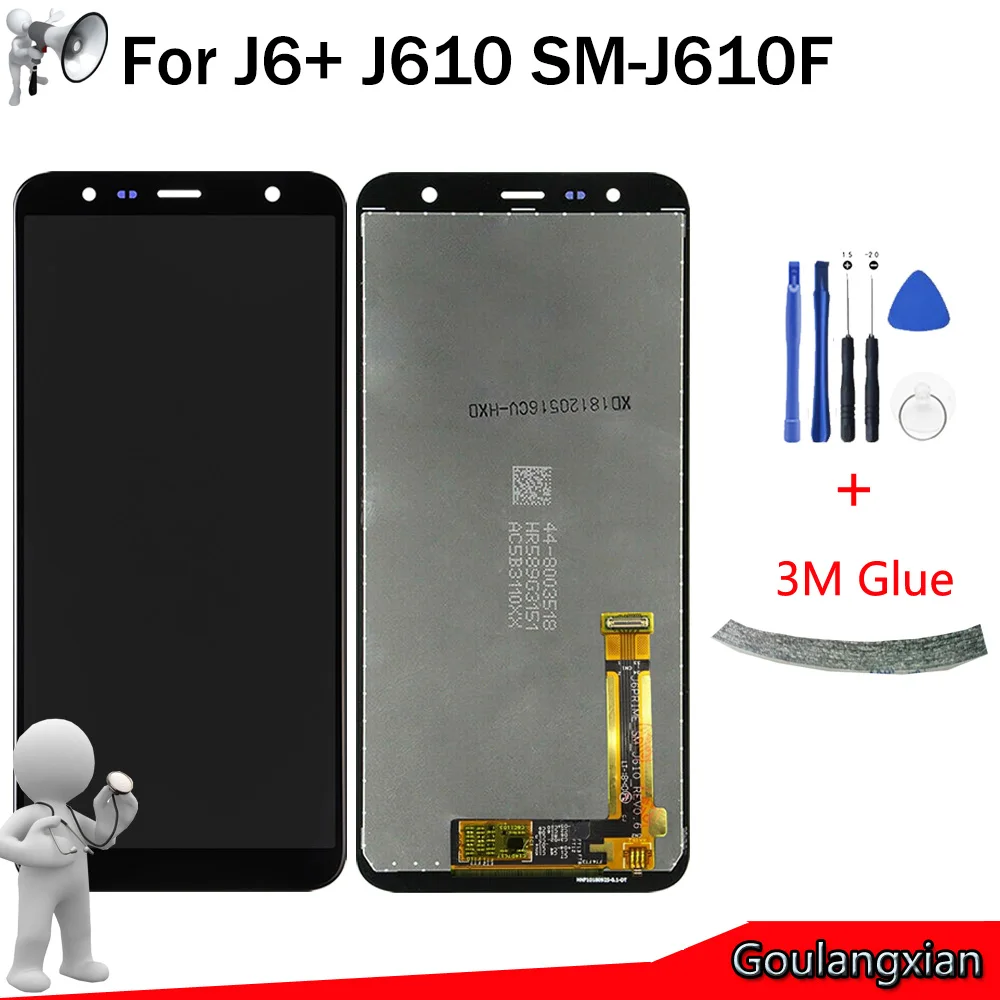 6 0 &quotAAA качественный ЖК-дисплей для samsung Galaxy J6 + Plus J610 J610F кодирующий