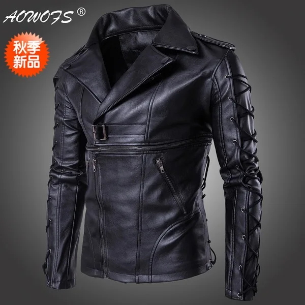 

Jacket men jacket The code 2017 new high-end men's motorcycle leather new style leather jacket fur clothing boutique new