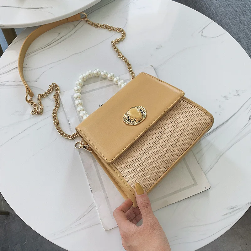 

Handbag bag 2019 new Pearl chain bag single-shoulder bag