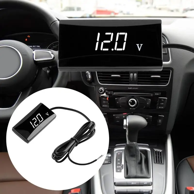 

DC 8-16V LED Digital Voltmeter Mini Car Voltage Meter Volt Tester for Auto Motorcycles Vehicles Voltmeter