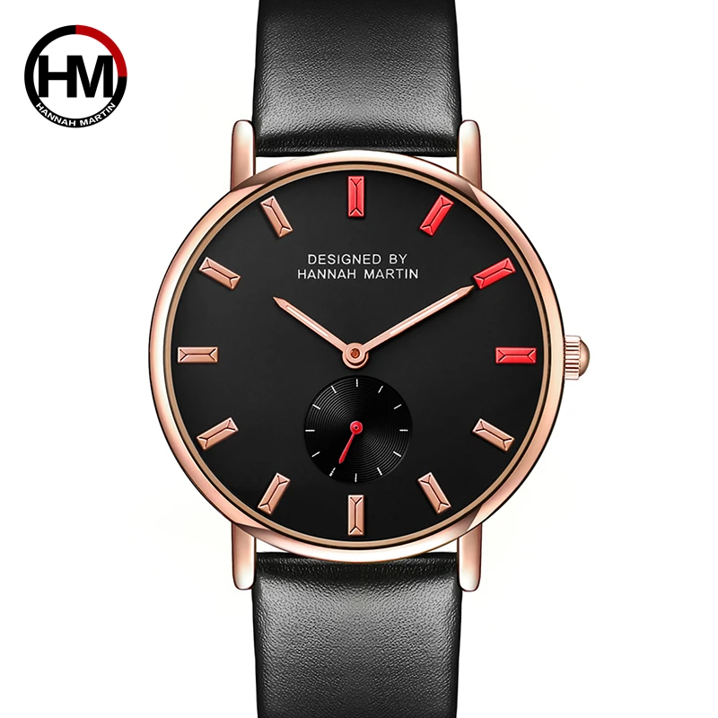 

Hannah Martin Retro style Lovely Cartoon Cat Leather Quartz Analog Women Watch Casual Ladies Watches Quartz Wrist Watch