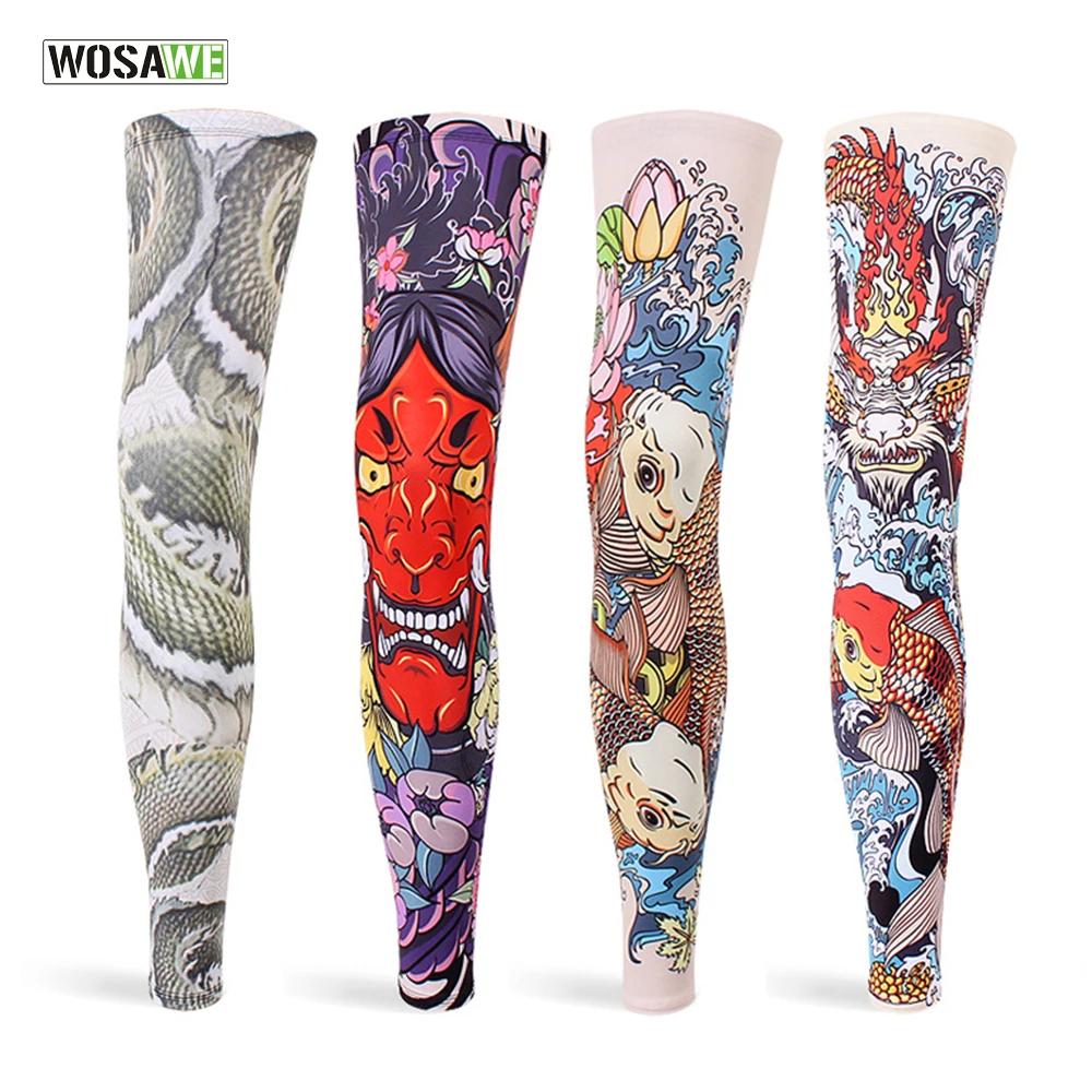 

WOSAWE Quick Dry Cycling Leg Warmer Anti UV Basketball Legwarmers Cycling Leg Warmer Sports Leggings Running Soccer Leg Sleeves