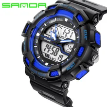 Multifunction waterproof dual display LED digital man's outdoor sport watch shock resistant couples watch Multifunction waterproof dual display LED digital man's outdoor sport watch shock resistant couples watch