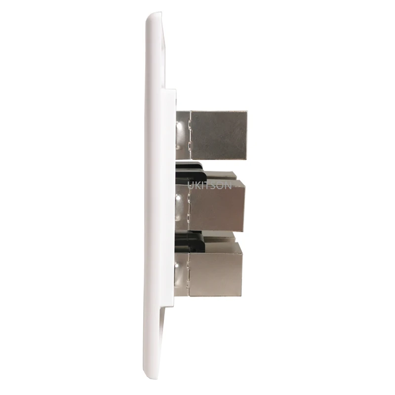 6 Ports Shielded CAT6 Keystone Jack Faceplate pic 3