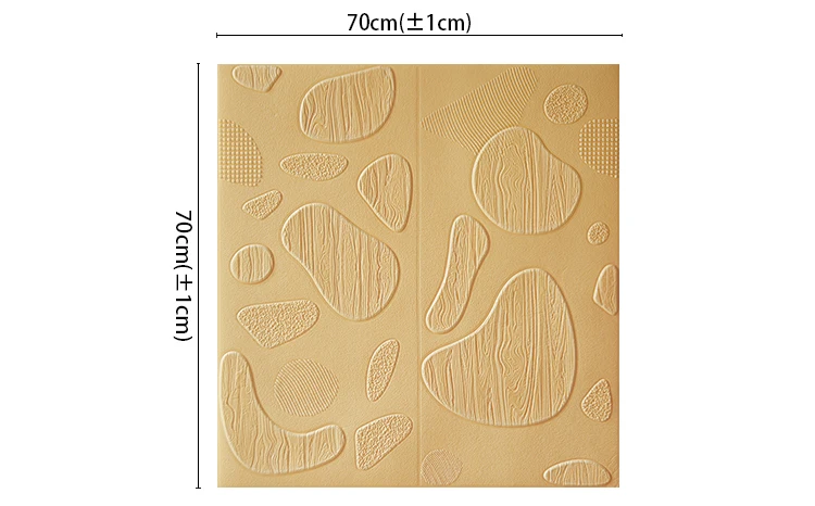3pcs 3d elliptical brick pattern self-adhesive wall stickers living room bedroom XPE foam waterproof background wall paper