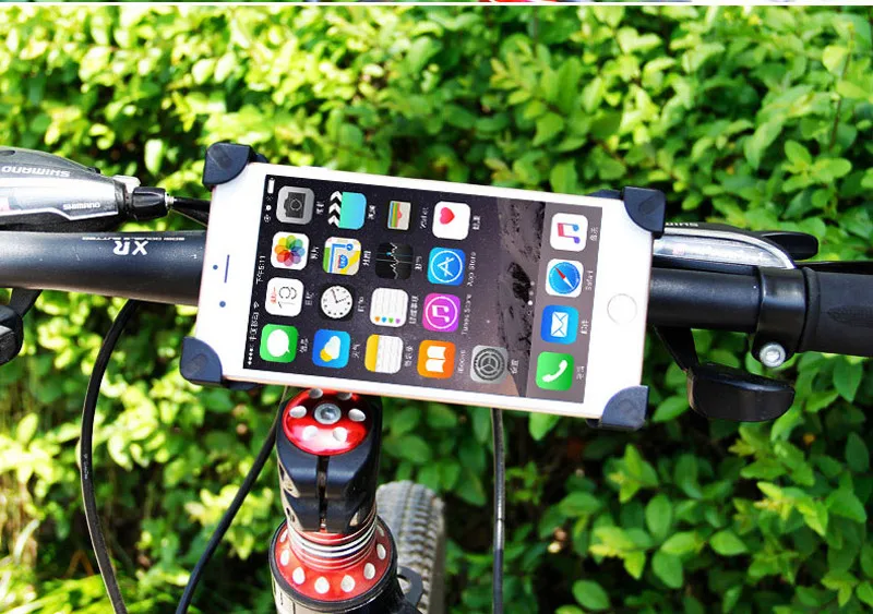 Cheap Universal 360 Degree Rotation Bike Bicycle Motorcycle Handlebar Clip Stand Phone Holder Bracket Mount Shockproof for 3.5-6.5" 15