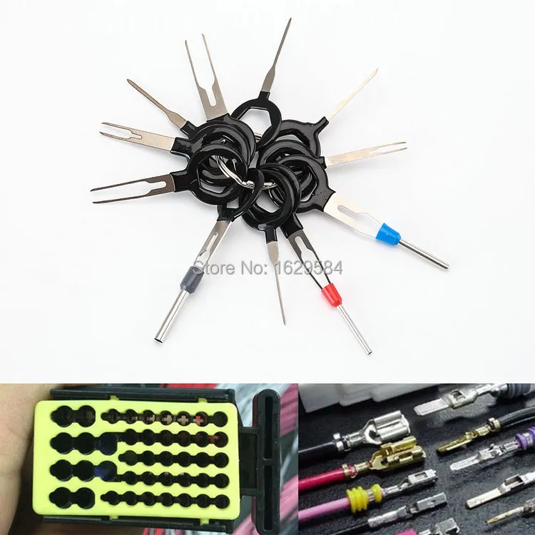 

11pcs Car Terminal Removal Tool Kit Wiring Connector Pin Release Extractor