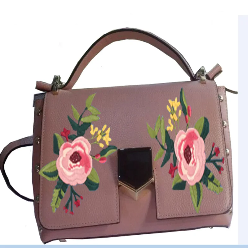 Women bags for Flowers Women Handbag lady crossbody Bags 100% Leather Bag Flowers Women Hand Painti Handbags Tote should bag