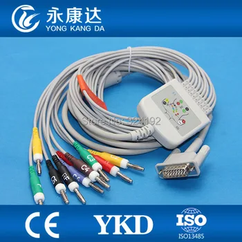 

One piece 10 leads EKG cable for M1770A,M1771A, IEC ,Banana 4.0 leadwires,