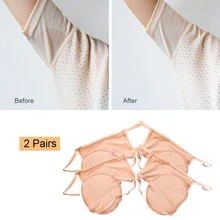 2 пар/лот подушечки для подмышек и пота для женщин, многоразовые подушечки для одежды, впитывающие подмышек, моющиеся подушечки для пота