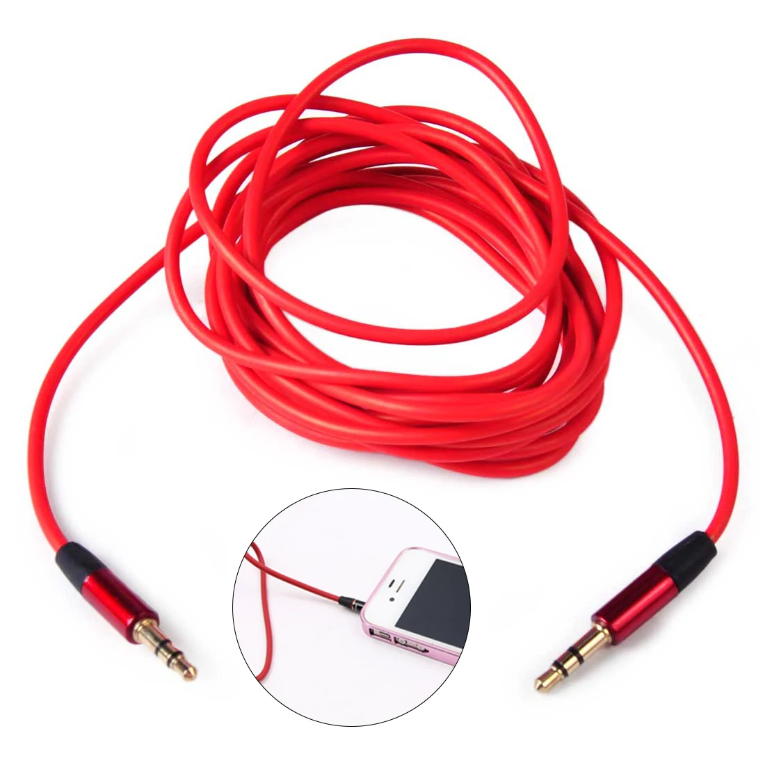 CITALL 1pc Male to Male Aux Stereo Audio Cable Car Auxiliary Cord fit